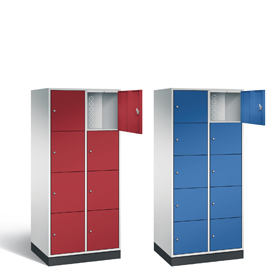 Extrabreite + extratiefe Schließfächer 4 oder 5 Türen übereinander